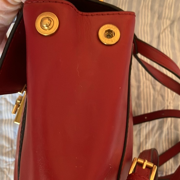 Michael Kors Scarlet Leather Backpack with Gold Hardware main image 6